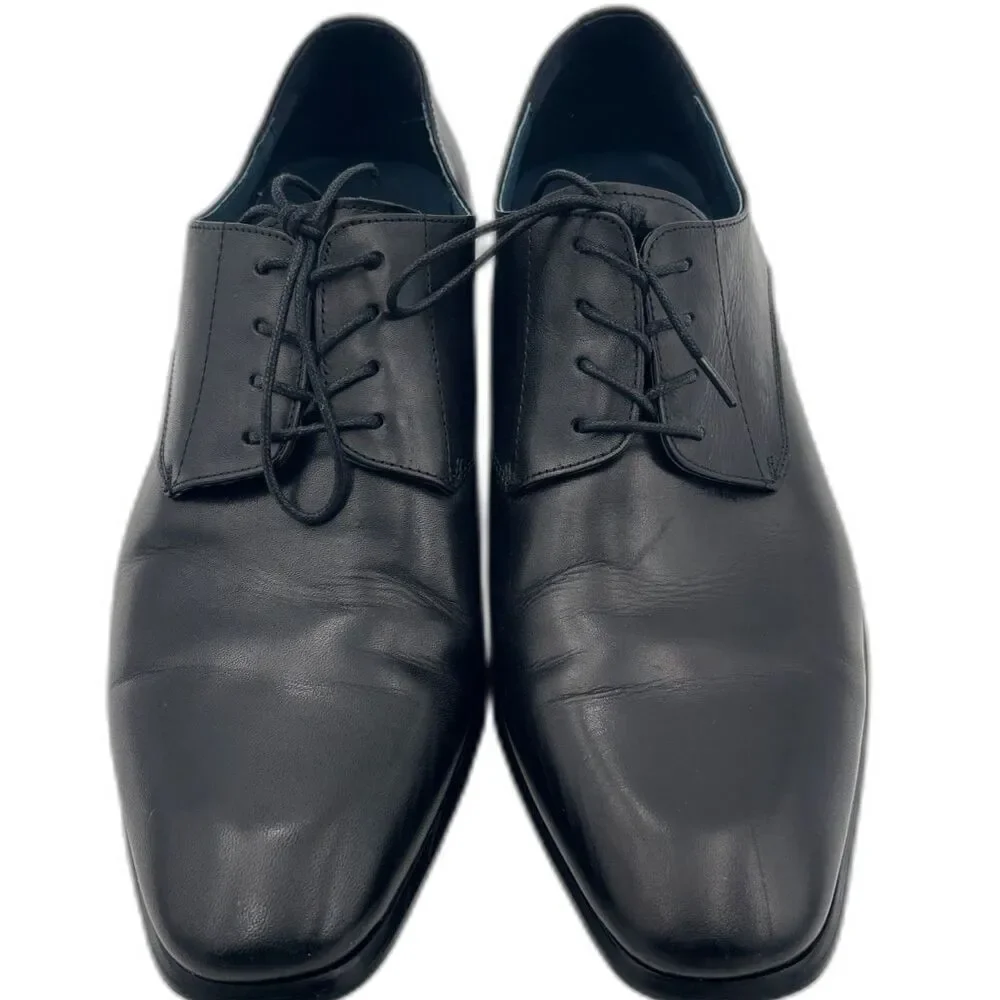 Steve Madden Men's Beaux BEAU02M1 Black Oxfords | Black Leather | Size 11